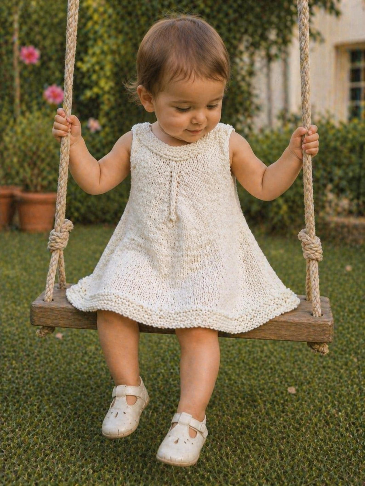 Cozy Baby Knit Dress Knitting Pattern