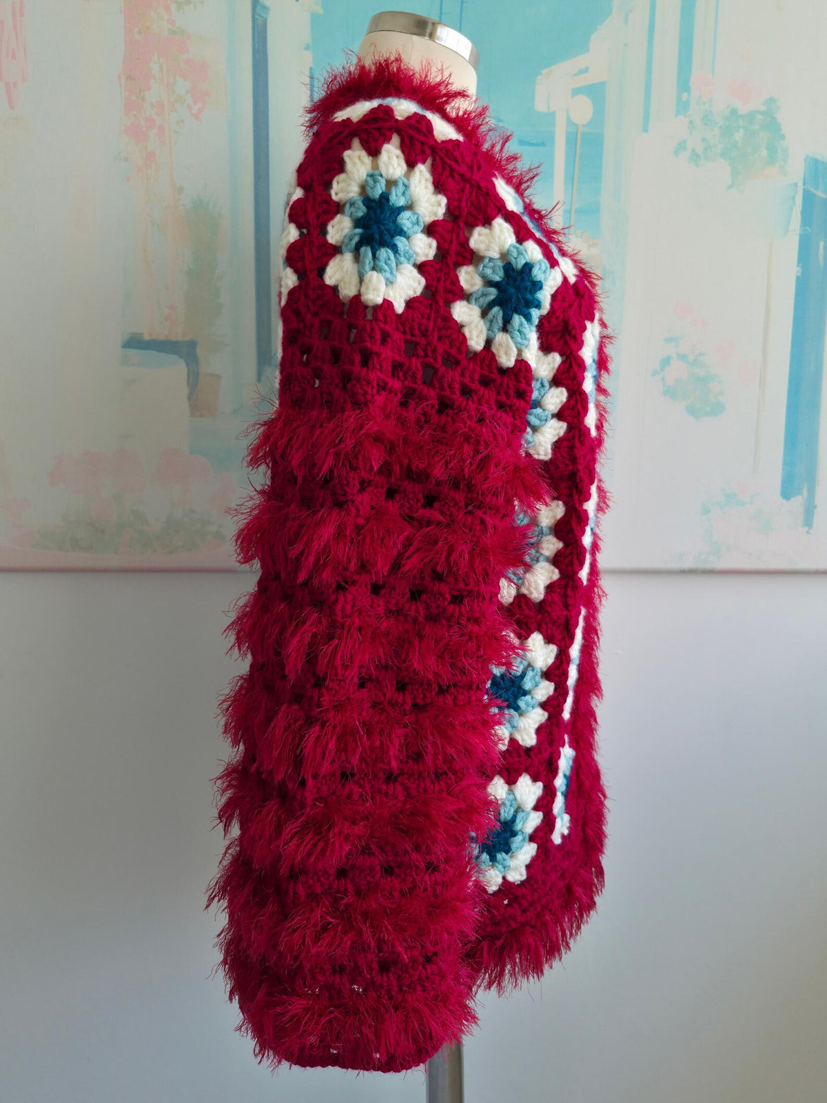 Boho Statement Granny Square Cardigan Crochet Pattern