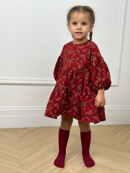 Girls Ruffle Dress PDF Sewing Pattern