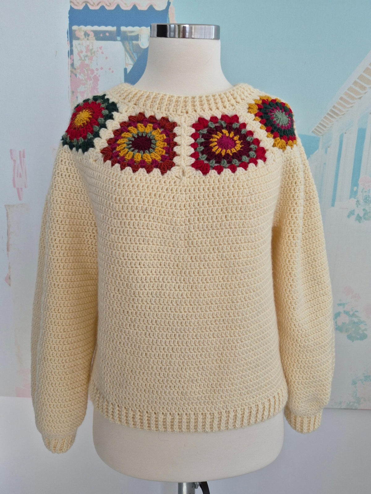 Nordic Granny Sweater Crochet Pattern