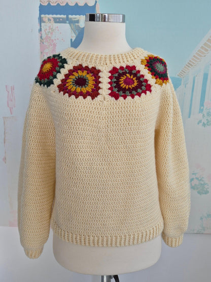 Nordic Granny Sweater Crochet Pattern