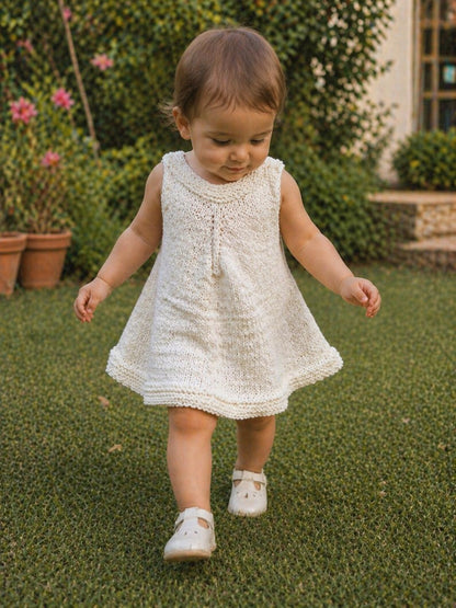 Cozy Baby Knit Dress Knitting Pattern