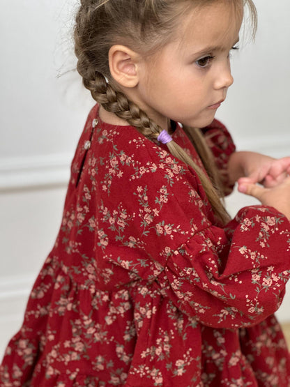 Girls Ruffle Dress PDF Sewing Pattern