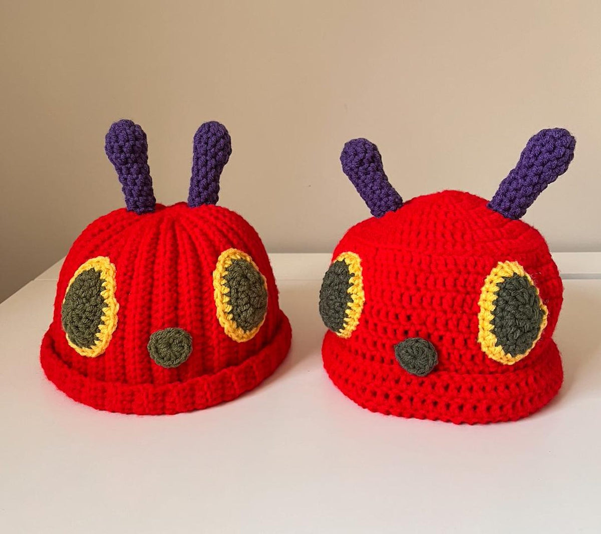 Very Hungry Caterpillar Crochet Hat Pattern